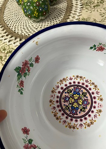  Beden beyaz Renk Eski bir üründür emaye hamur leyeni