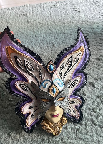 Kelebek Desenli Kadın Maskesi - Görsel 2