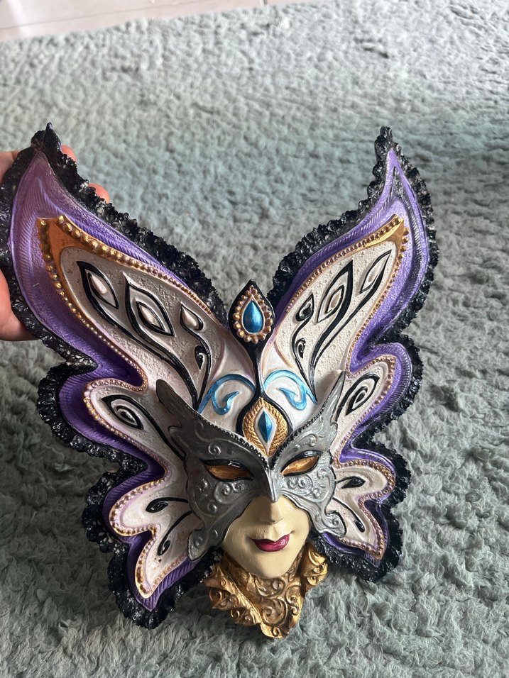 Kelebek Desenli Kadın Maskesi - Görsel 2