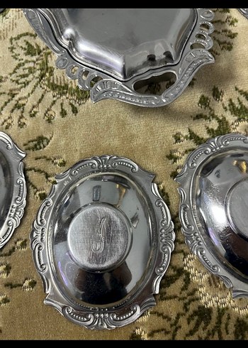 Vintage 5 adet çay tabağı damğalı dır - Görsel 3