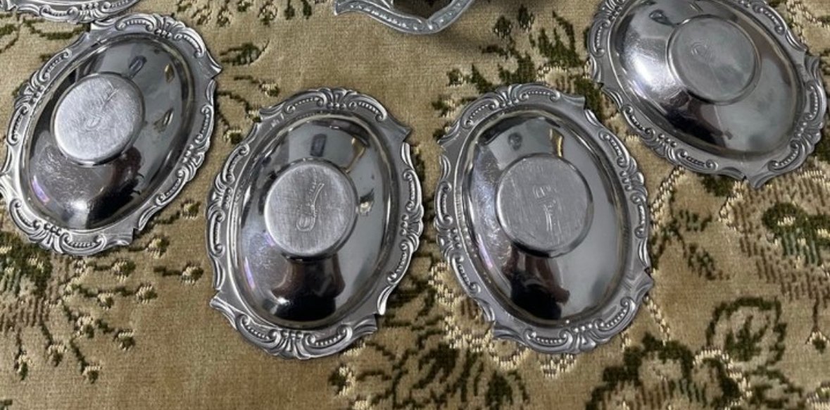 Vintage 5 adet çay tabağı damğalı dır - Görsel 2