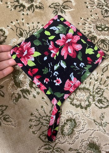 Pazen kumaştan yapılmış tencere tutacağı - Görsel 6