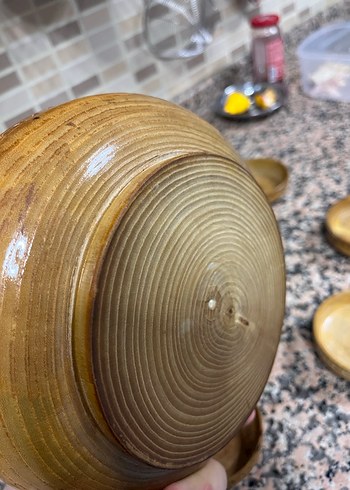 Antika ahşap çerez takımı - Görsel 6