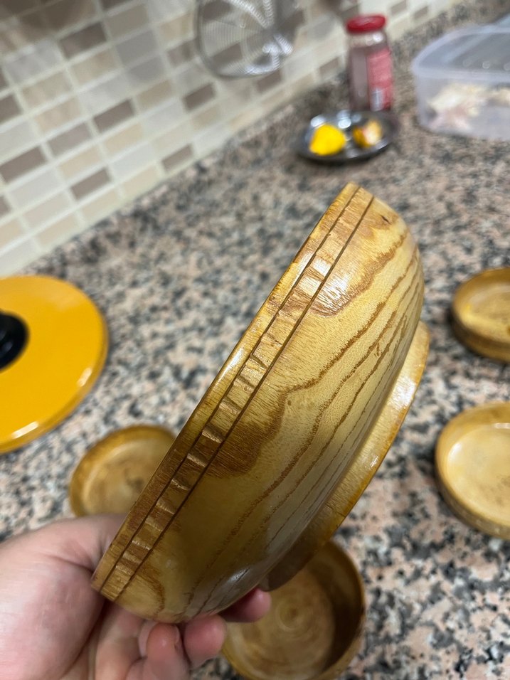 Antika ahşap çerez takımı - Görsel 5