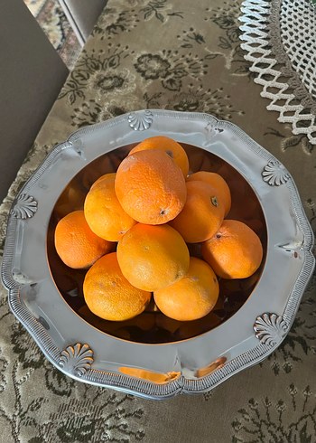 Çelik servis tabağı çok ğüzel eskilerden - Görsel 4