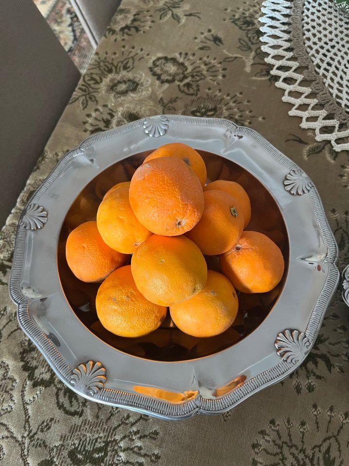 Çelik servis tabağı çok ğüzel eskilerden - Görsel 4