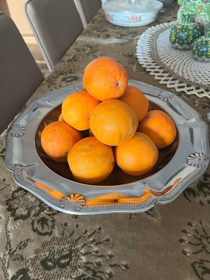 Çelik servis tabağı çok ğüzel eskilerden - Görsel 5