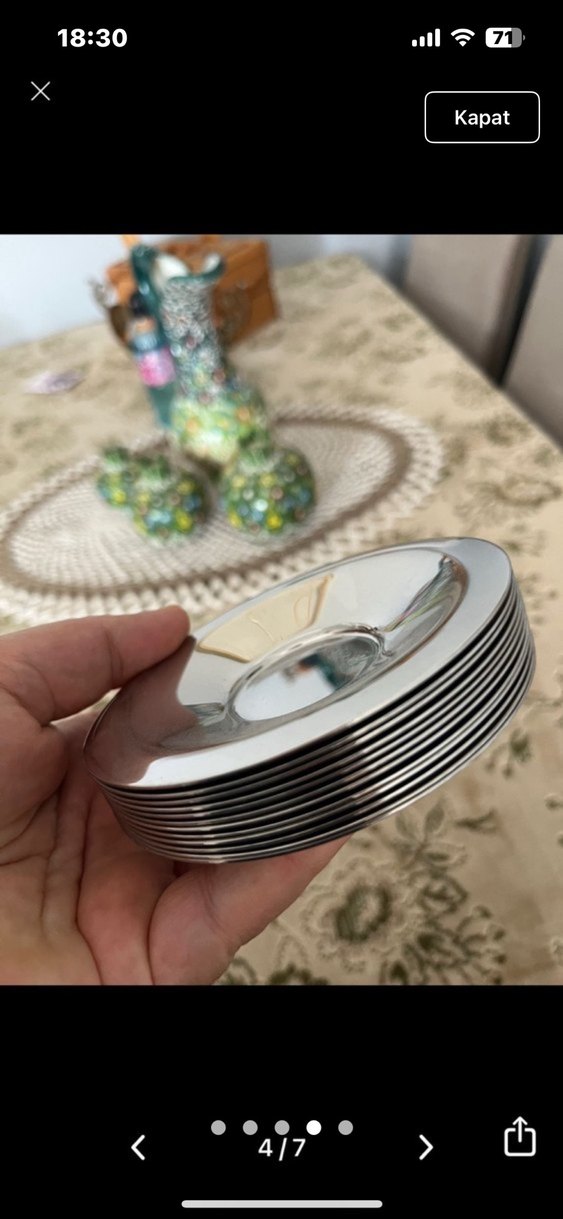 BMS marka çay tabağı 6 lı - Görsel 2