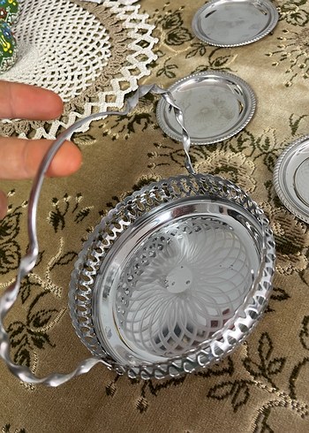 Sıfır şekerlik ve 6 adet çay tabağı - Görsel 6