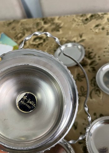 Sıfır şekerlik ve 6 adet çay tabağı - Görsel 3