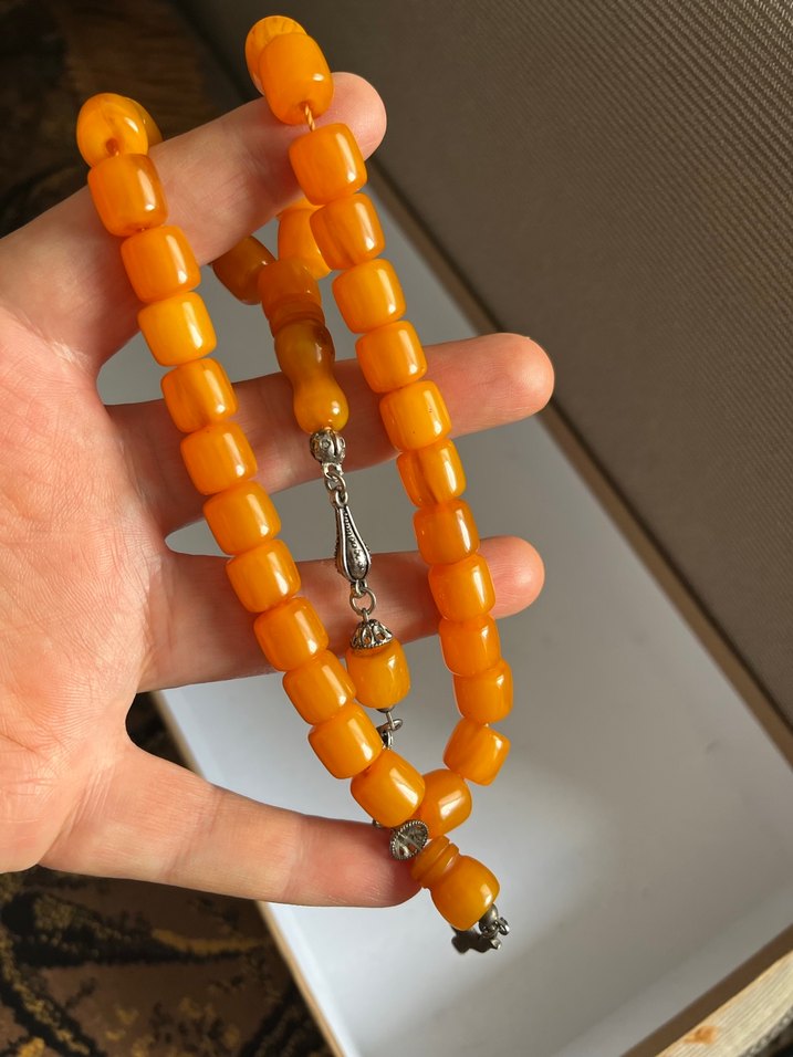Parlak Turuncu Bohem Erkek Tesbih - Görsel 4