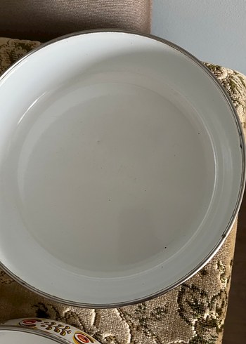 Emsan eskilerden emaye ikili tabak - Görsel 3