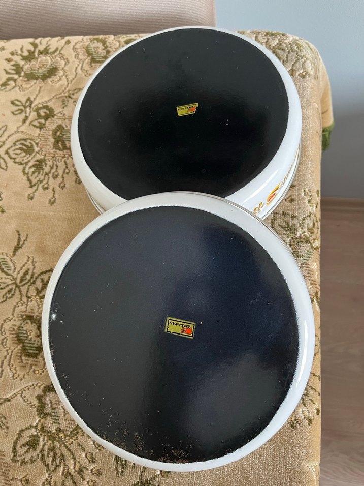 Emsan eskilerden emaye ikili tabak - Görsel 2