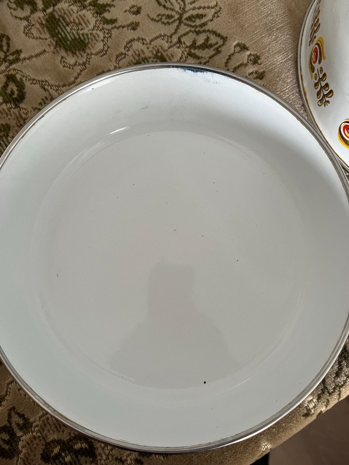 Emsan eskilerden emaye ikili tabak - Görsel 5