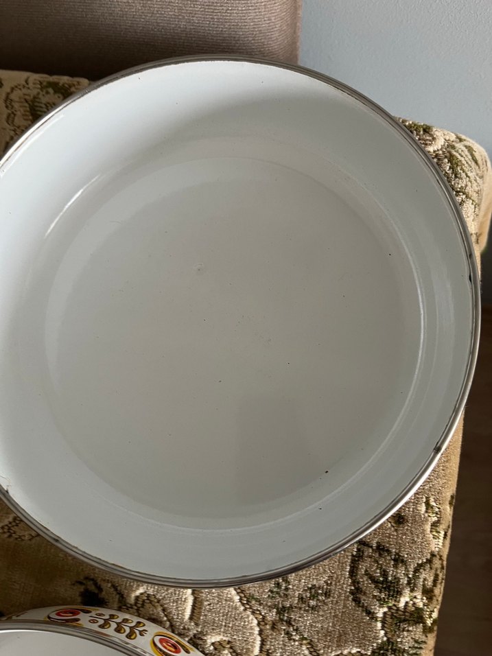 Emsan eskilerden emaye ikili tabak - Görsel 3