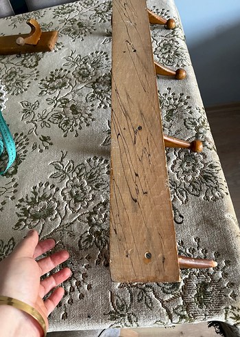 İki adet 70 lerden ahşap askı - Görsel 3