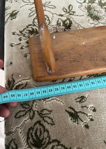 İki adet 70 lerden ahşap askı - Görsel 7