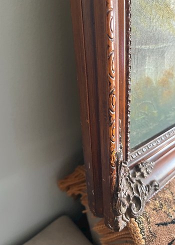 Antika yağlı boya tablo - Görsel 6