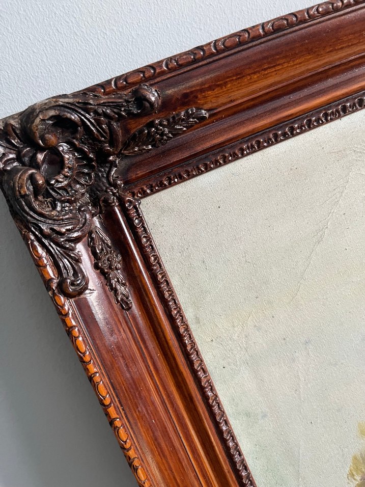 Antika yağlı boya tablo - Görsel 4