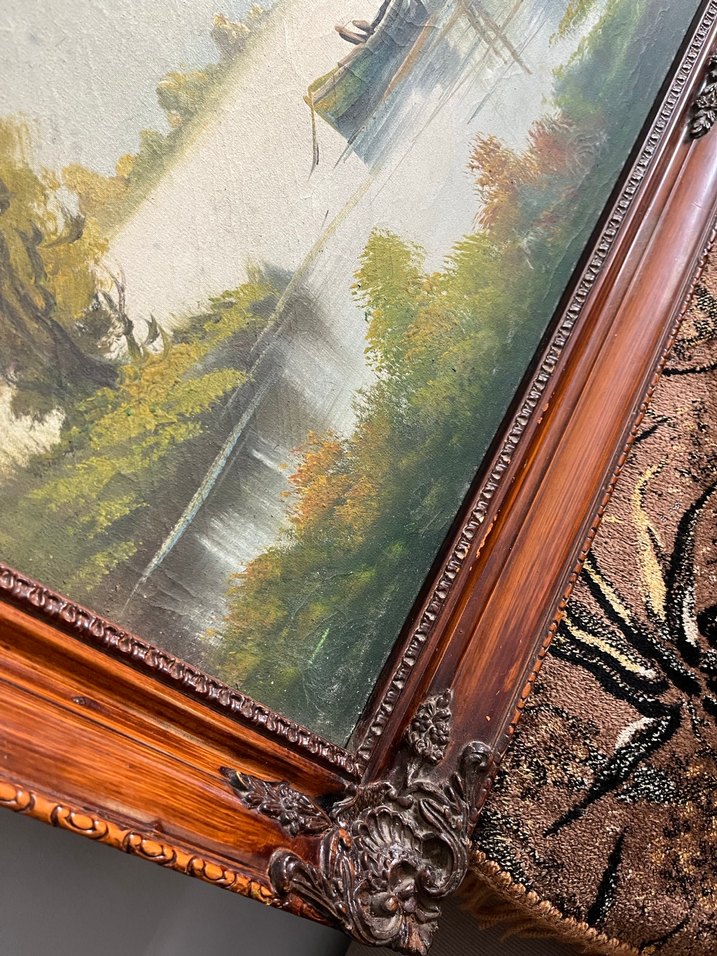 Antika yağlı boya tablo - Görsel 5