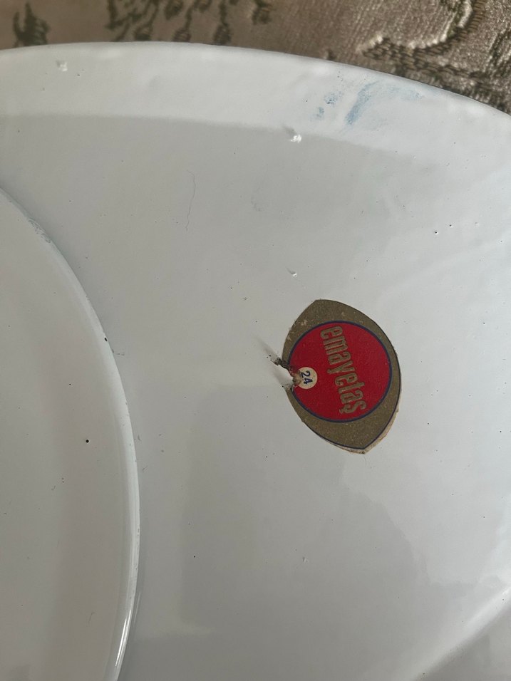 Antika emaye sıfır lazımlık - Görsel 5