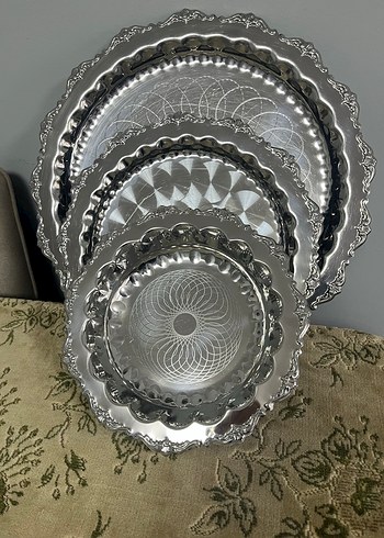 Eskilerden çay tabakları ve sunumluk - Görsel 8