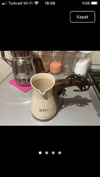 Sinbo kave makinası