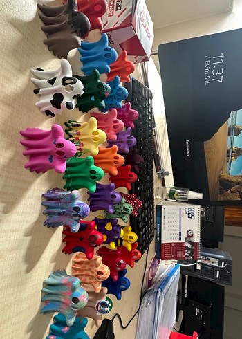 Renkli Çoklu Aksiyon Figürleri Ghost Hayalet - Görsel 7