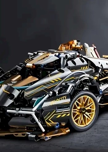 Diğer Siyah Lego (MOC) Yarış Arabası Modeli