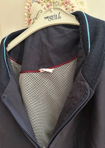 l/xl Beden Erkek Lacivert Fermuarlı Rahat Kesim Yağmurluk mont kaban