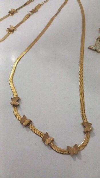 Beden ÇELİK KELEBEK SET (6 ADET KÜPE + KOLYE + BİLEKLİK