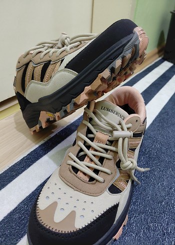 Gri Kahverengi Bağcıklı  Kadın Outdoor Ayakkabı - Görsel 5