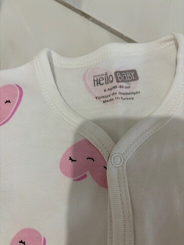 HelloBaby Hello baby kız bebek tulum 6 ay