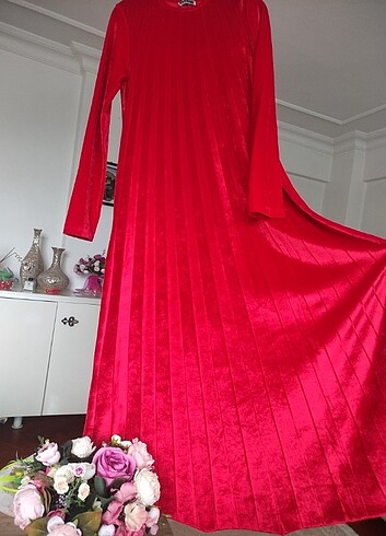 Kadife elbise  - Görsel 4