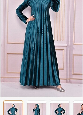 Kadife elbise  - Görsel 5