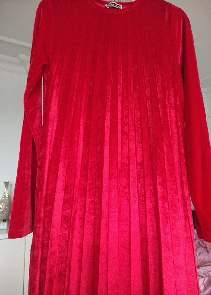 Kadife elbise  - Görsel 2