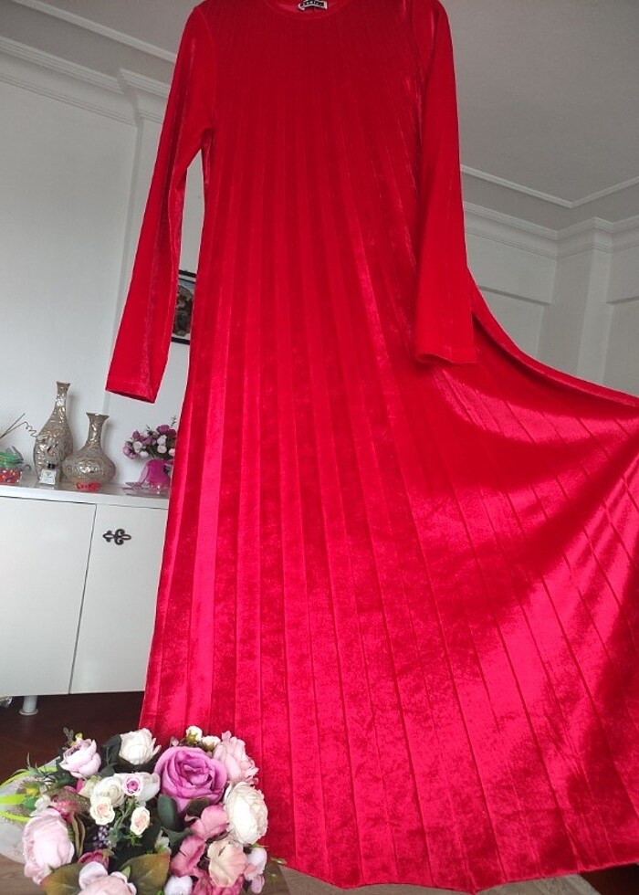 Kadife elbise  - Görsel 4