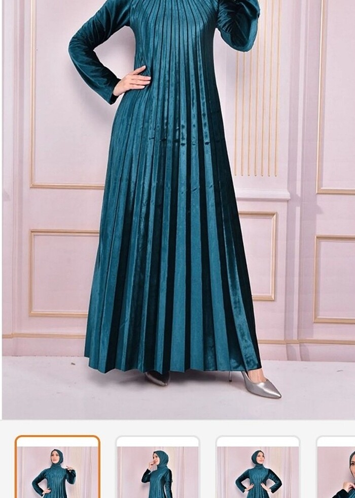 Kadife elbise  - Görsel 5