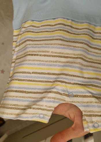 Luggi Baby Mavi Erkek Bebek Askılı Body - Görsel 3