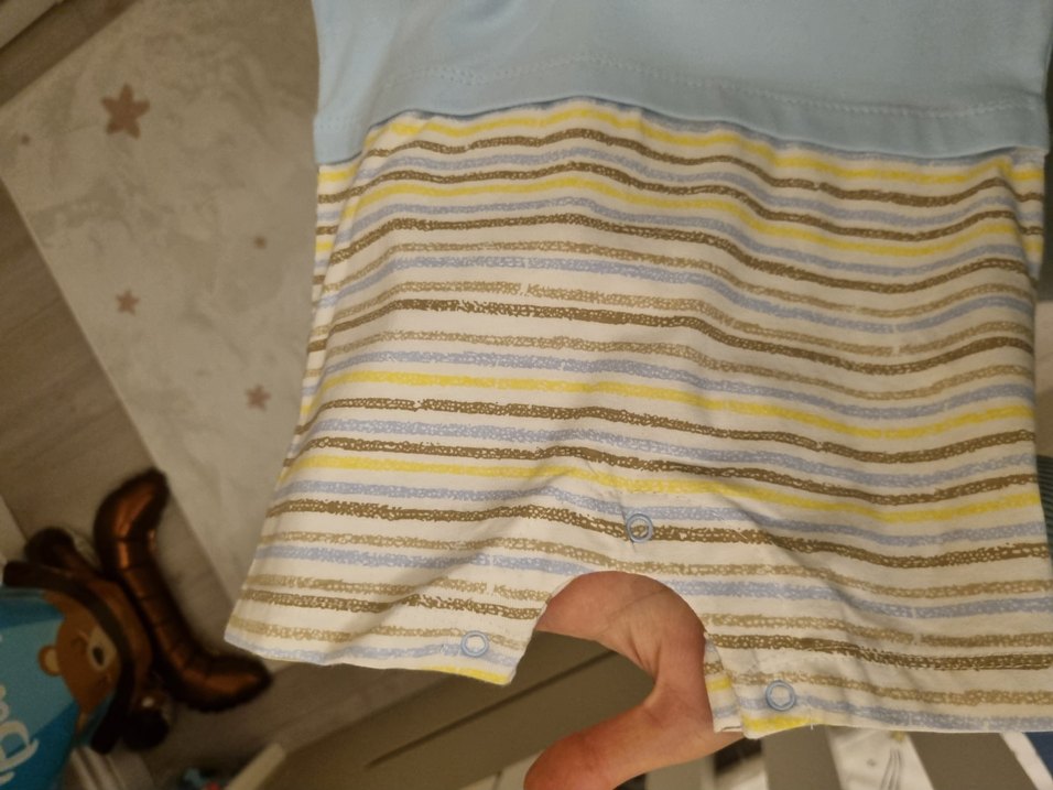 Luggi Baby Mavi Erkek Bebek Askılı Body - Görsel 3