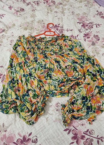 Ted Baker Orijinal Şifon Geniş Kol Tasarım Bluz - Görsel 3