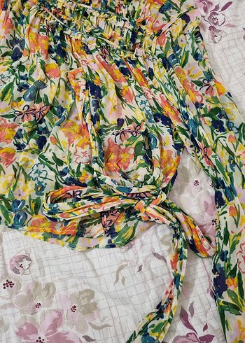 Ted Baker Orijinal Şifon Geniş Kol Tasarım Bluz - Görsel 4