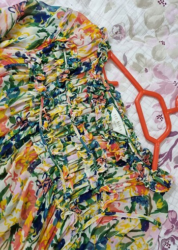 Ted Baker Orijinal Şifon Geniş Kol Tasarım Bluz - Görsel 8