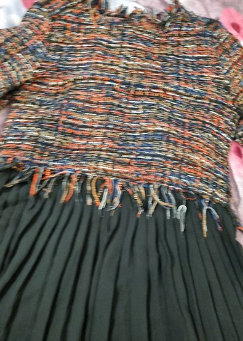 Zara hem şık hem casual Tüvit Elbise - Görsel 5