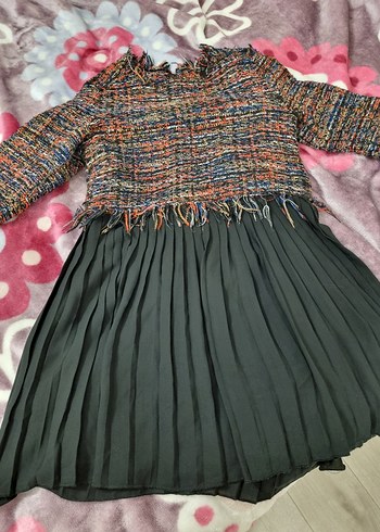 Zara hem şık hem casual Tüvit Elbise - Görsel 7