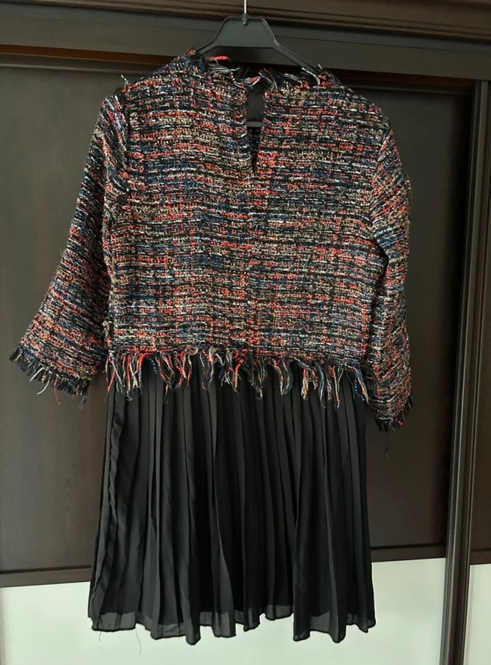 Zara hem şık hem casual Tüvit Elbise - Görsel 2