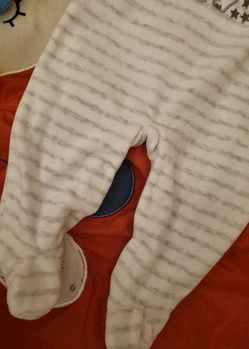 Gri Erkek Bebek Örme Tulum - Görsel 4