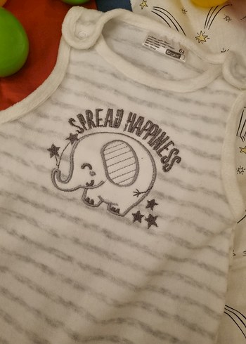 Gri Erkek Bebek Örme Tulum - Görsel 3