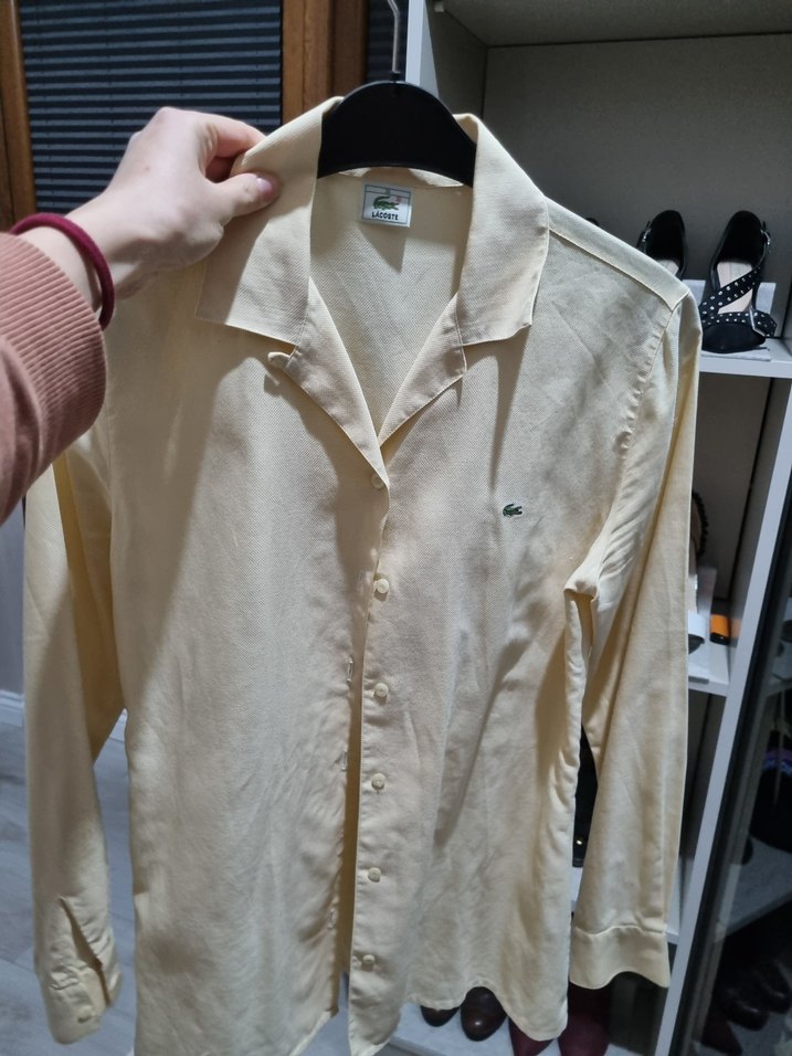 %100 orijinal Lacoste tatlı gömlek, - Görsel 4