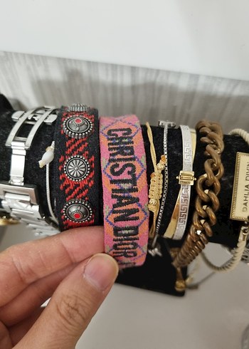 Dior Tassel Pembe Fuşya Bileklik - Görsel 4